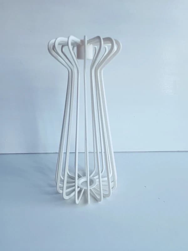 Bougeoir vintage TRÅDIG par Ehlén Johansson pour IKEA - Métal Blanc (Années 90)