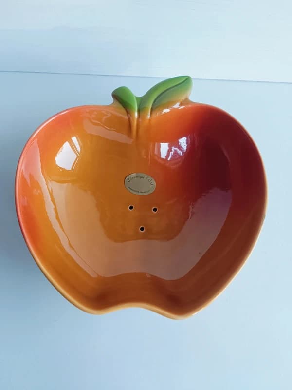 Égouttoir à fruits en céramique forme pomme