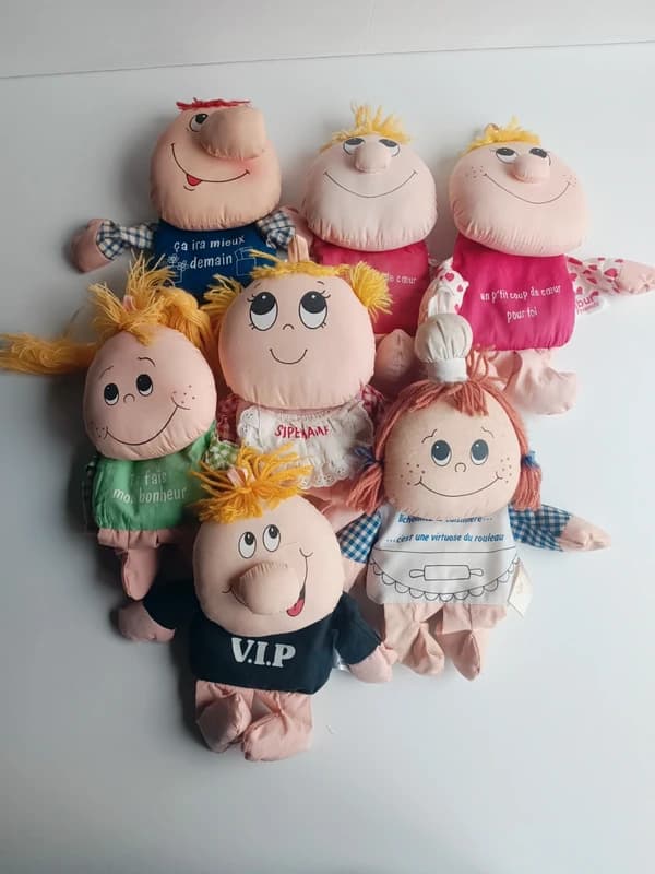Lot de 7 poupées en tissu RUSS « Wilbur and Friends »