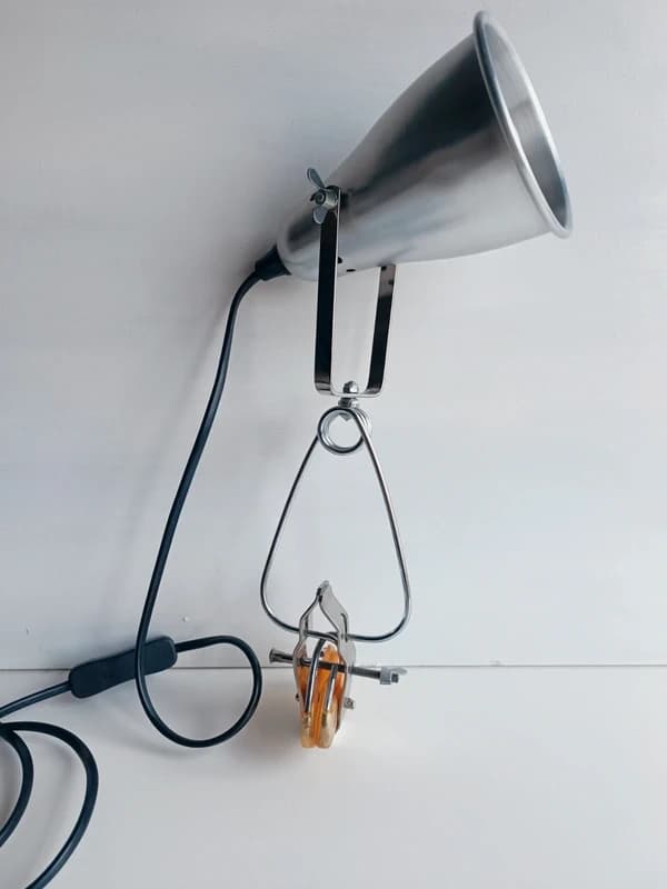 Lampe à pince IKEA Fas en aluminium