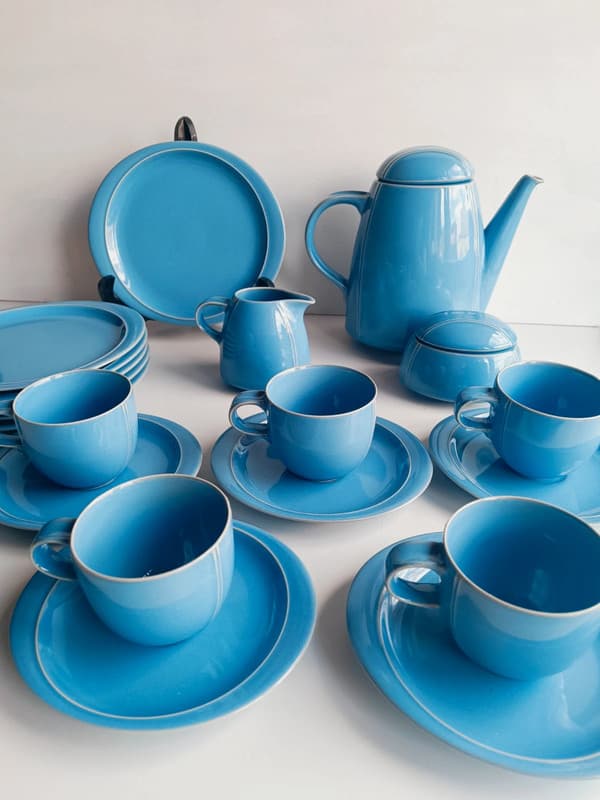 Service à café Thomas Casa Azzuro, porcelaine bleu ciel