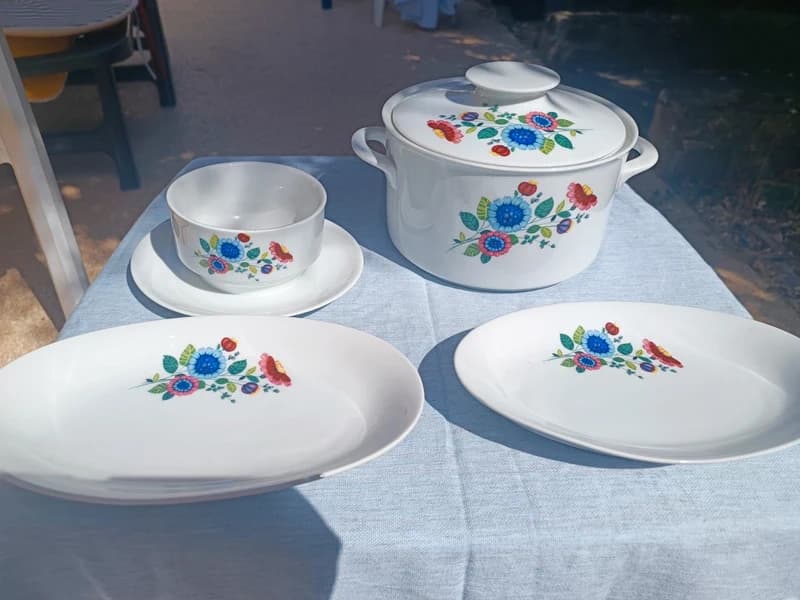 Service porcelaine bavaroise Wunsiedel années 70
